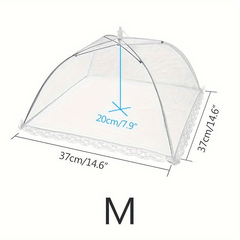 Foldable Fine Mesh Food Cover Anti Fly Bug Portable Storage Food Net For Home Outdoor Use