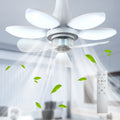 Qcyuui Modern Ceiling Fan with Light, Dimmable LED, Quiet Operation, Remote Control, Energy-Saving Replacement, Hardwired, Smart Home Compatible, Indoor/Outdoor, Living Room Bedroom Patio Garage, Space-Saving Design, Durable
