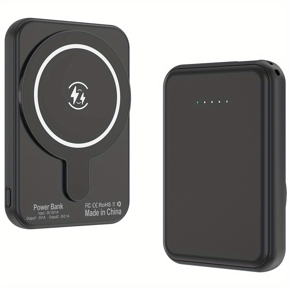 Mini Wireless Power Bank Magnetic Portable Charger 10000mAh, Magnetic Battery Pack USB Portable External Backup Battery Charger for iPhone 16/15/14/13/12/Pro Max/Plus Series, for Outdoor Camping, Ideal Gift