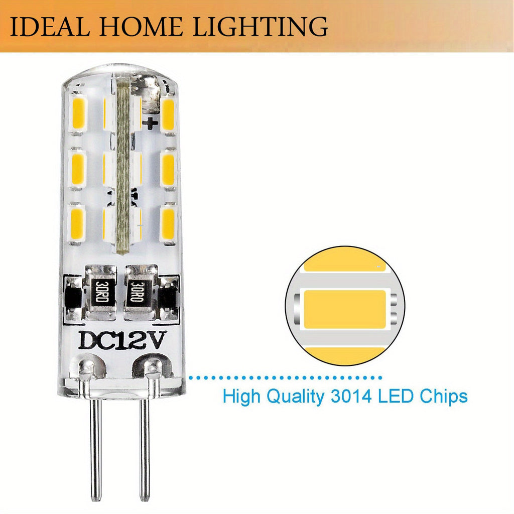 20-pack G4 LED bulb, two-pin base, 1.5W 12V DC, 10W-20W T3 halogen replacement, 360° beam angle, 3 color temperatures (3000K/4000K/7000K), energy-saving home use, under-cabinet lighting, landscape lighting