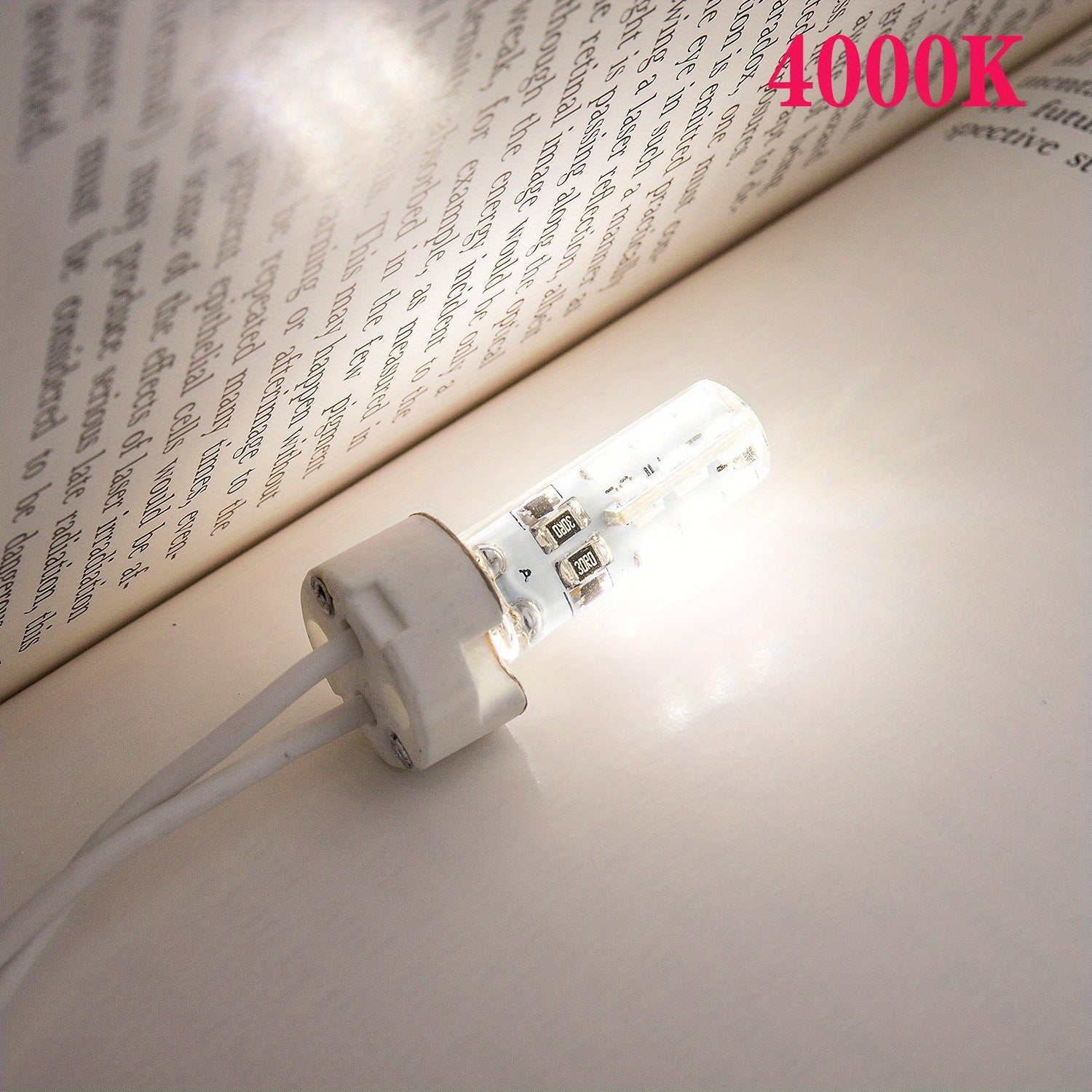 20-pack G4 LED bulb, two-pin base, 1.5W 12V DC, 10W-20W T3 halogen replacement, 360° beam angle, 3 color temperatures (3000K/4000K/7000K), energy-saving home use, under-cabinet lighting, landscape lighting