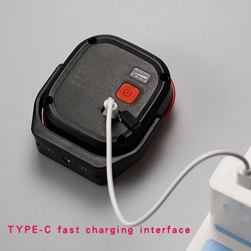 000mAh Long Lasting Auto Repair Work Light, Rechargeable LED Lithium Battery Lamp, Shock Resistant Design