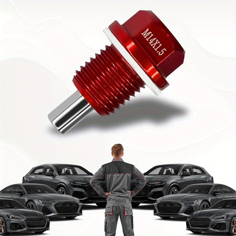 1-Piece Magnetic Oil Drain Plug Removal Tool, Made of Aluminum Alloy, Includes Repair Kit for Oil Drain Screw and Nut, Compatible with Most Ford, Hyundai, Kia, Accord, Pilot, and Odyssey Models