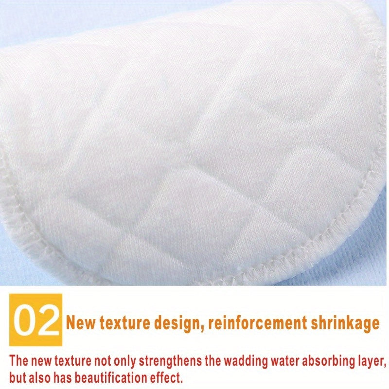6件装可重复使用的哺乳垫：防漏、超柔软且可清洗，适合母乳喂养的妈妈