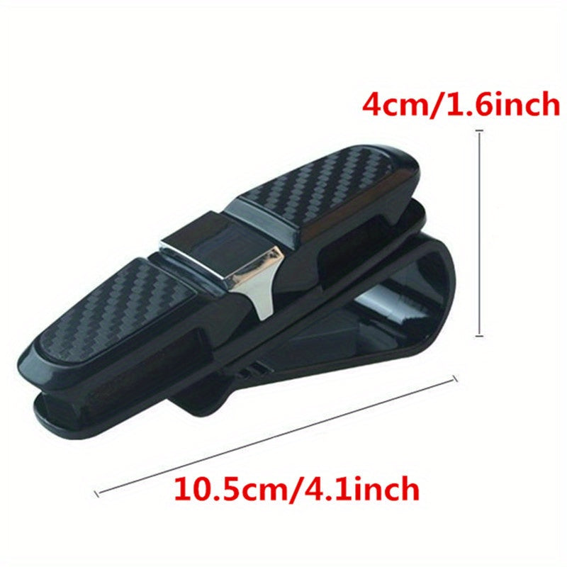 2pcs Car Glasses Clip – Portable Ticket & Card Holder, Sun Visor Sunglasses Mount, Eyeglasses Clip for Vehicle