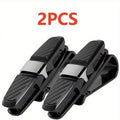 2pcs Car Glasses Clip – Portable Ticket & Card Holder, Sun Visor Sunglasses Mount, Eyeglasses Clip for Vehicle