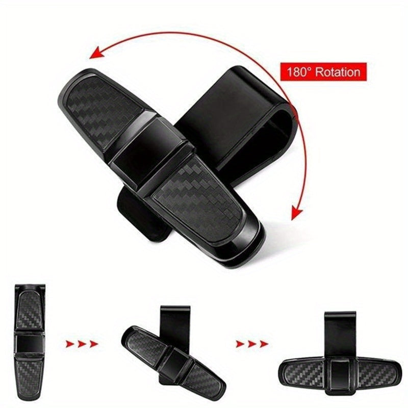 2pcs Car Glasses Clip – Portable Ticket & Card Holder, Sun Visor Sunglasses Mount, Eyeglasses Clip for Vehicle