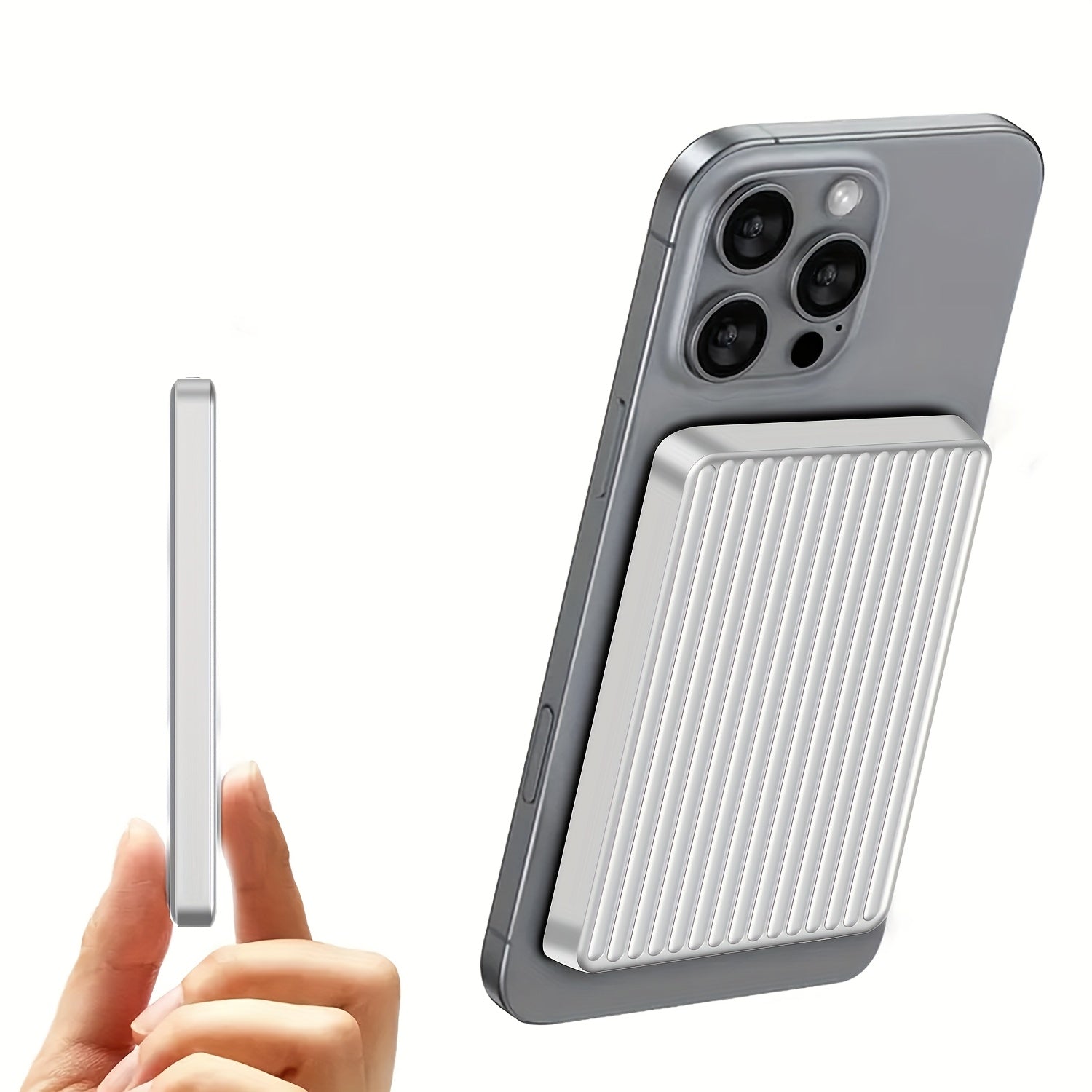 Magnetic Power Bank with a Capacity of 5000 Mah, Featuring Wireless Portability And 20W USB-C Fast Charging, Compatible with Iphone 15/14/13/12 Series