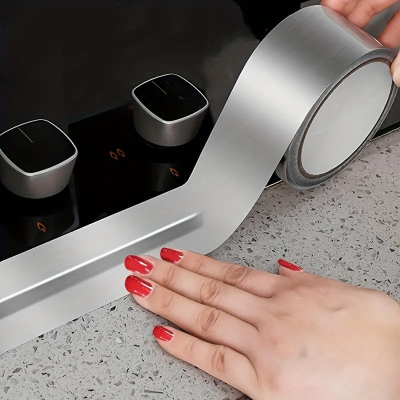 一卷铝箔胶带，密封条，自粘防水修补胶带，适用于浴缸、浴室淋浴、厕所厨房、盆沿、墙壁密封