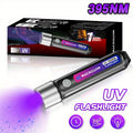 One Rechargeable Black Light Flashlight, Mini Multi-Function UV Pet Urine Detection Light, Portable Hotel Stain Detection Flashlight, Ideal for Outdoor Camping, Scorpion Detection Light, Resin Curing