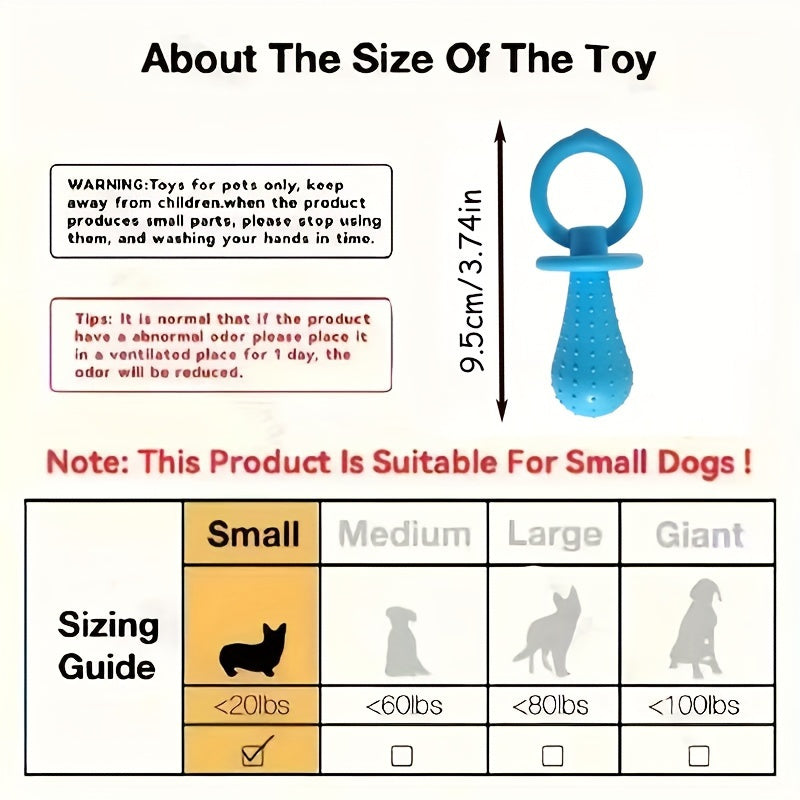 小型犬专用热塑性橡胶啃咬玩具3件套 - 带有发声器的纹理磨牙和牙齿健康玩具套装，适合20磅以下的幼犬 - 专为茶杯、泰迪和波美拉犬品种设计