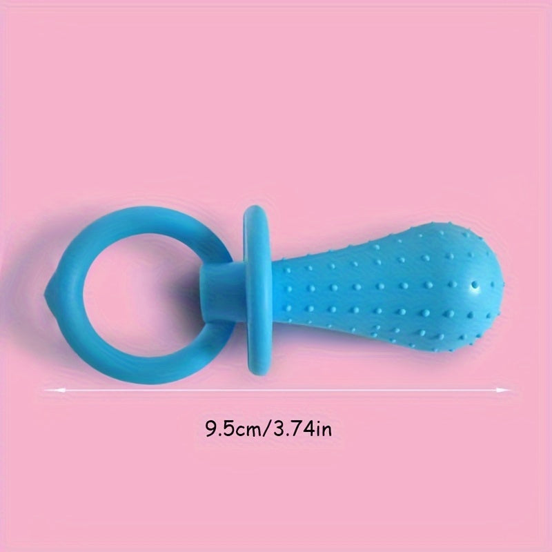小型犬专用热塑性橡胶啃咬玩具3件套 - 带有发声器的纹理磨牙和牙齿健康玩具套装，适合20磅以下的幼犬 - 专为茶杯、泰迪和波美拉犬品种设计