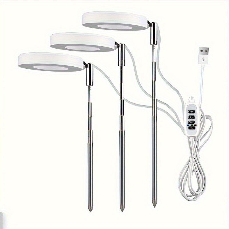 1/2/3/4-Pack Full Spectrum LED Plant Grow Light, 4 Dimmable Brightness Levels, Timing & Height Adjustable, USB Powered, Healthy Grow Lighting for Indoor Plants, Perfect Christmas Gift