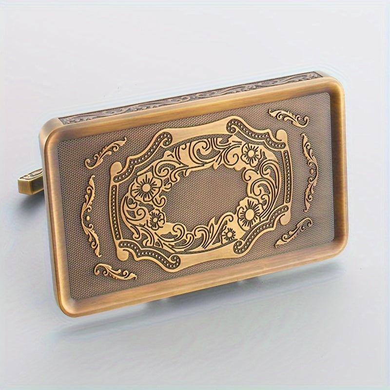 1/2Pcs Antique Brass Toilet Paper Holder - Elegant Wall Mount Vintage Tissue Dispenser, Self-Adhesive Installation - Bathroom Accessory