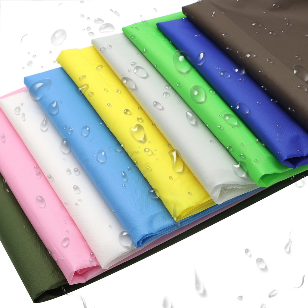 1块薄型PU面料涤纶丝绒布，带防水涂层，尺寸为59X19.68英寸（150X50厘米），适用于缝纫扩展，如防水帐篷和雨伞。