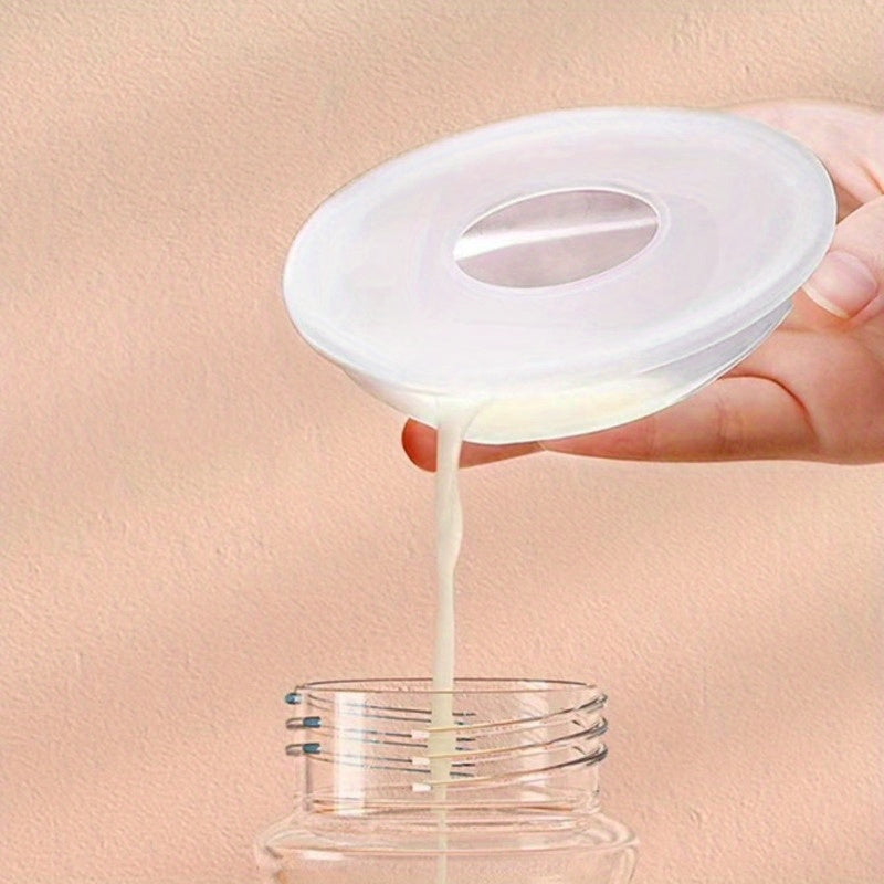 2个装可穿戴式母乳收集器带盒，防漏母乳收集器，硅胶乳胶材质，适合孕妇和产后使用
