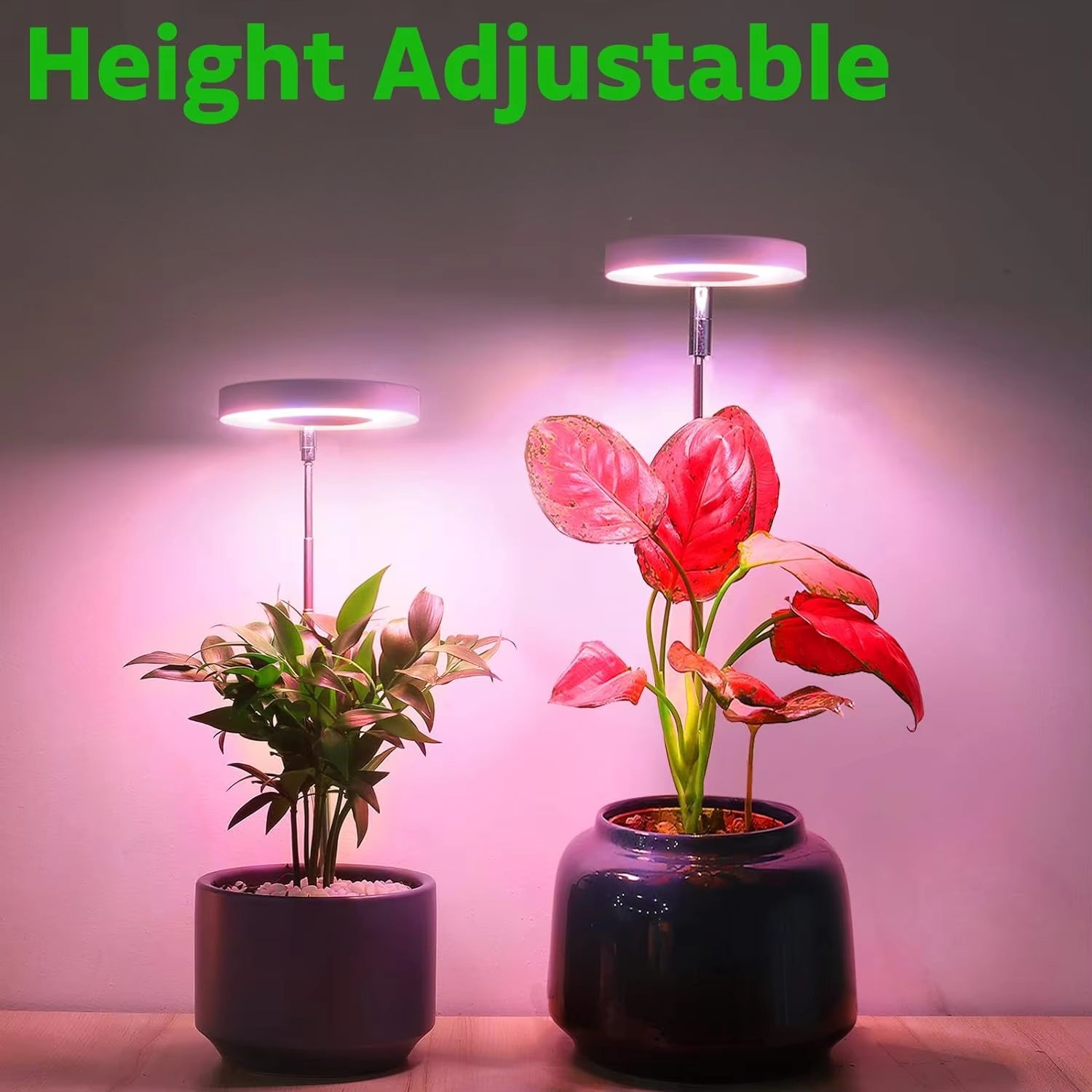 1PC LED Plant Grow Light, USB Powered Full Spectrum Sunlike Potted Plant Grow Lamp, 4-Level Dimmable Timer, Plant Supplement Grow Light with 1 Timer