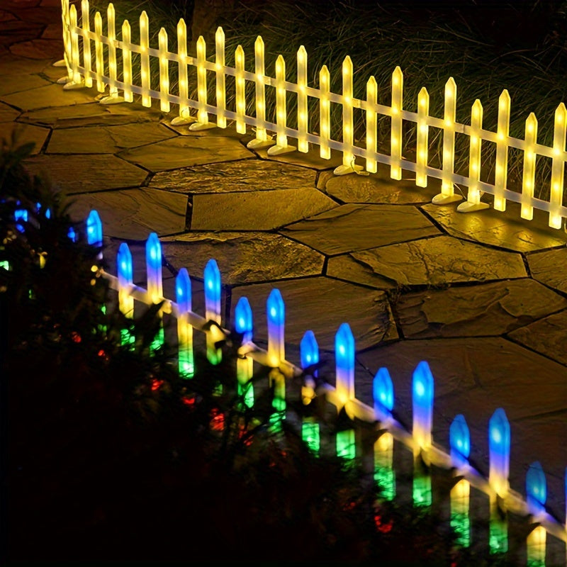 Solar Light, Courtyard Lawn Light, 5/8/10 Pack, Halloween Atmosphere Fence Light, 20 Flicker Modes, Solar 3600mAh Lithium Battery, Color/Warm Color Outdoor IP65 Waterproof, Clearance Sale