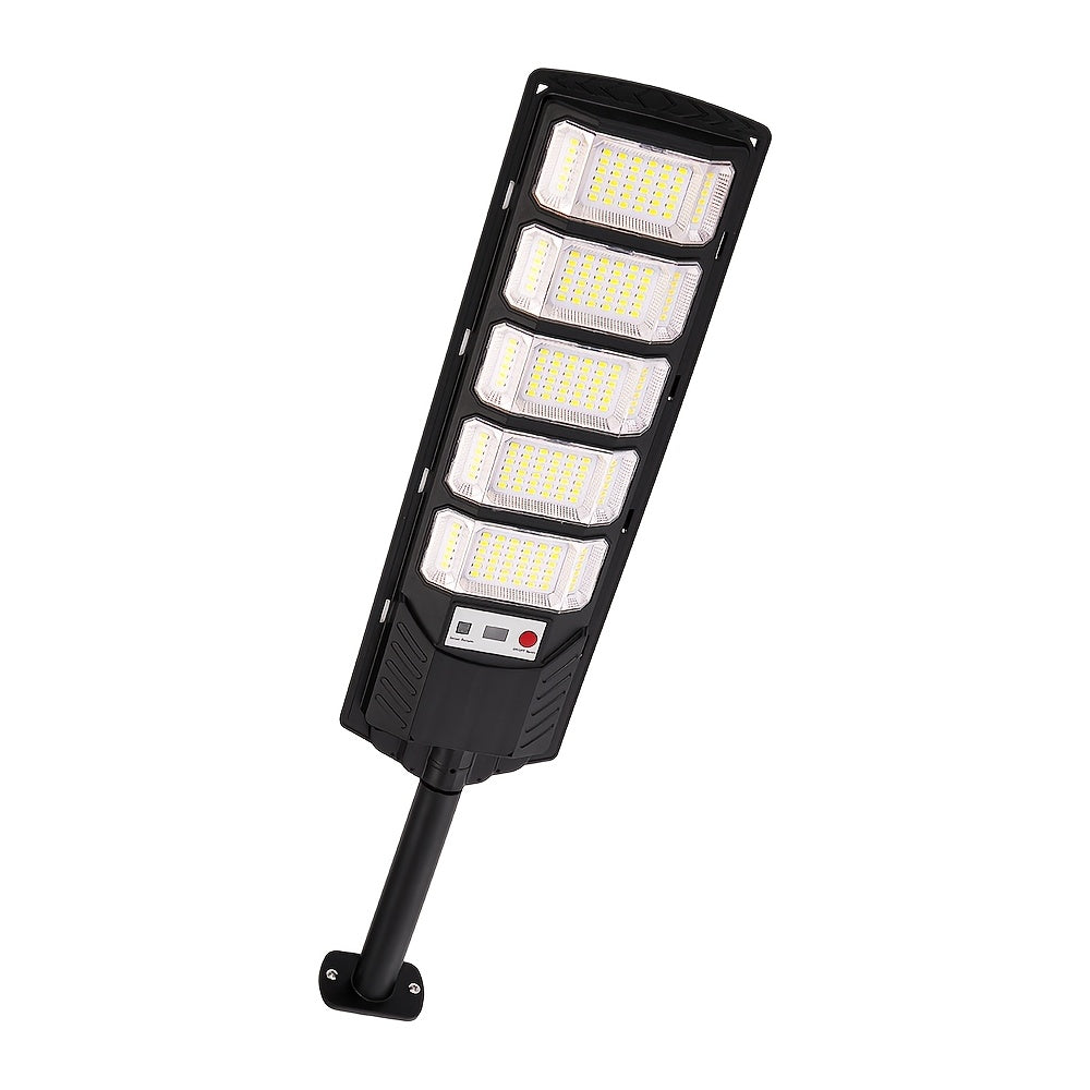 Super Bright Solar Motion Sensor Street Light, High Power LED Solar Outdoor Courtyard Light, with Remote Control and Motion Sensor, Wide Angle Illumination Light, Perfect for Garage, Backyard, Doorway, Street Lighting, Garde