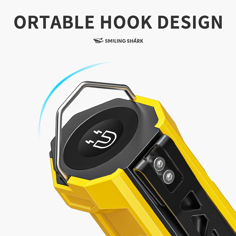 1 SMILINGSHARK GZ5106 Ultra-Bright LED Flashlight, Multi-Functional Rechargeable Work Light, 7 Lighting Settings, Ideal for Night Tasks, Camping, Daily Use & Emergencies