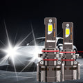 2-Pack H1 H4, 9003, HB2, H7, H18, H8, H9, H11, H16, 9005, HB3, 9006, HB4, 9012, HIR2 LED Bulbs, for Cars, 400% Brightness Increase, 360W High Power Bulbs, 58630 LM - B0031, No Battery Included