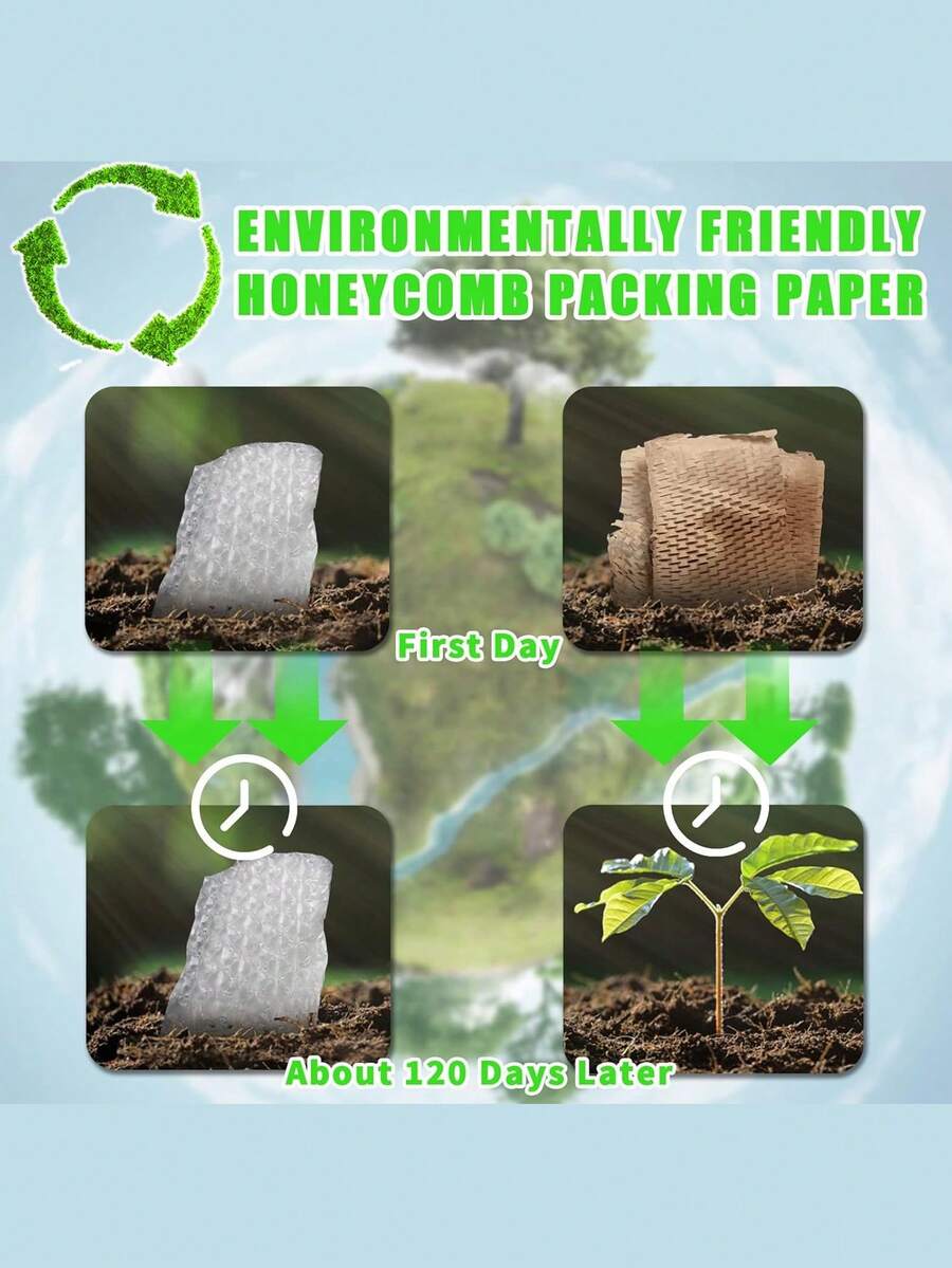 20M/10M/5M/Roll Honeycomb Packing Paper, Cushioning Wrap Bubble Packing Wrap Protective Roll, Alternative To Bubble Wrap For Gift Wrapping Decoration, Moving/Shipping/Packing Roll, & Fully Recylable