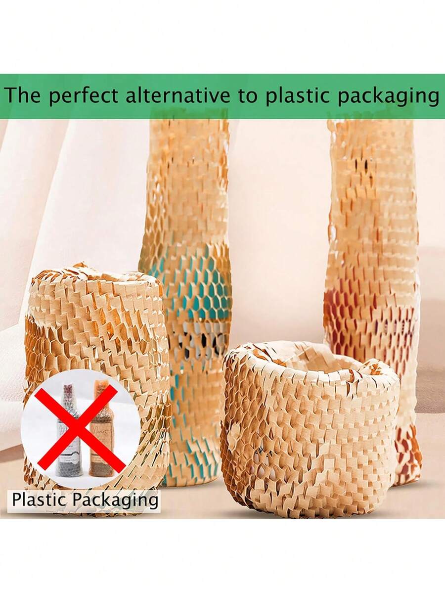 20M/10M/5M/Roll Honeycomb Packing Paper, Cushioning Wrap Bubble Packing Wrap Protective Roll, Alternative To Bubble Wrap For Gift Wrapping Decoration, Moving/Shipping/Packing Roll, & Fully Recylable
