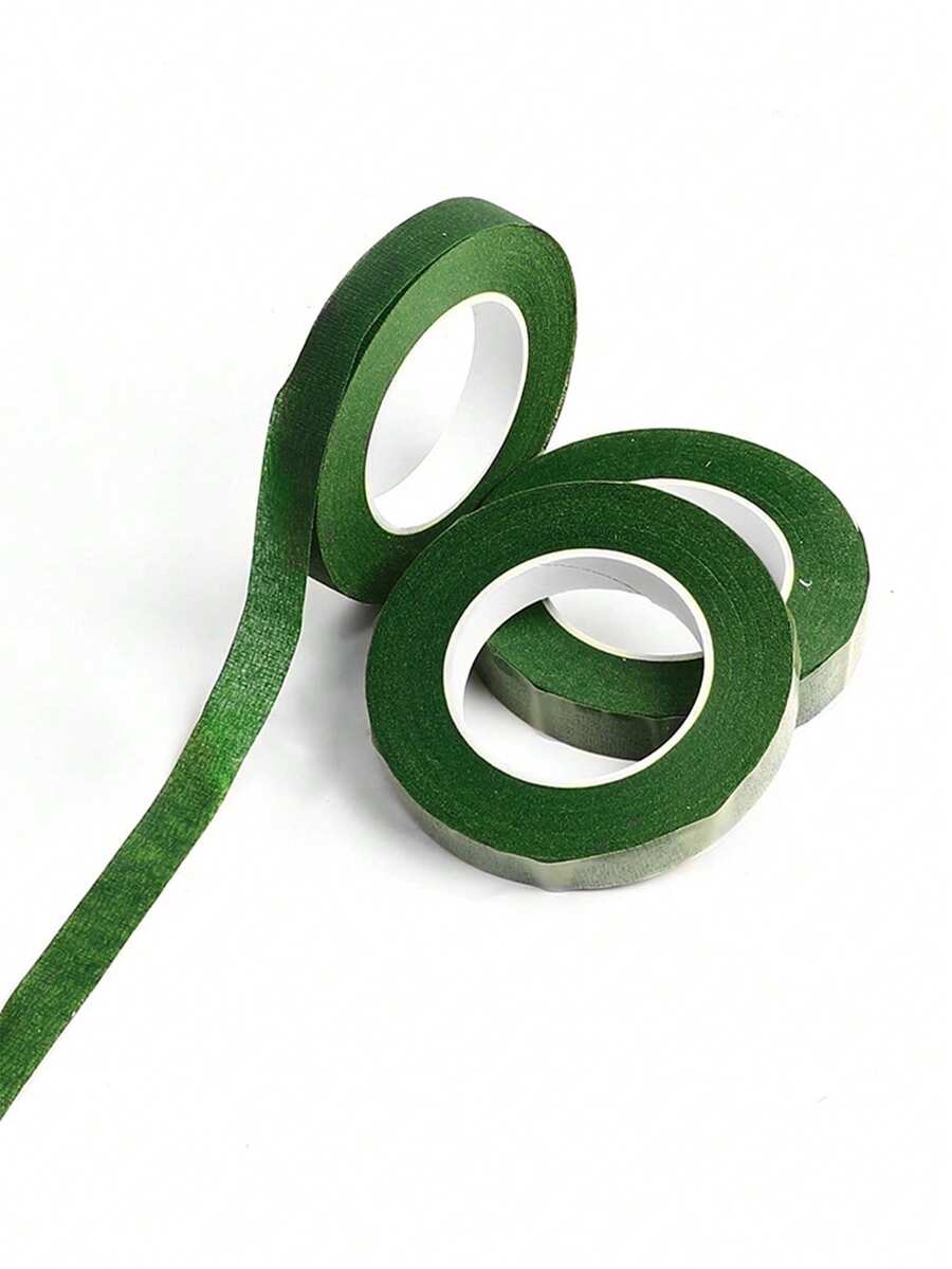 Floral Green Adhesive Tape, High Viscosity Packing Material For Bouquet, Gardening Green Cloth Tape, DIY Flower Stem Accessories