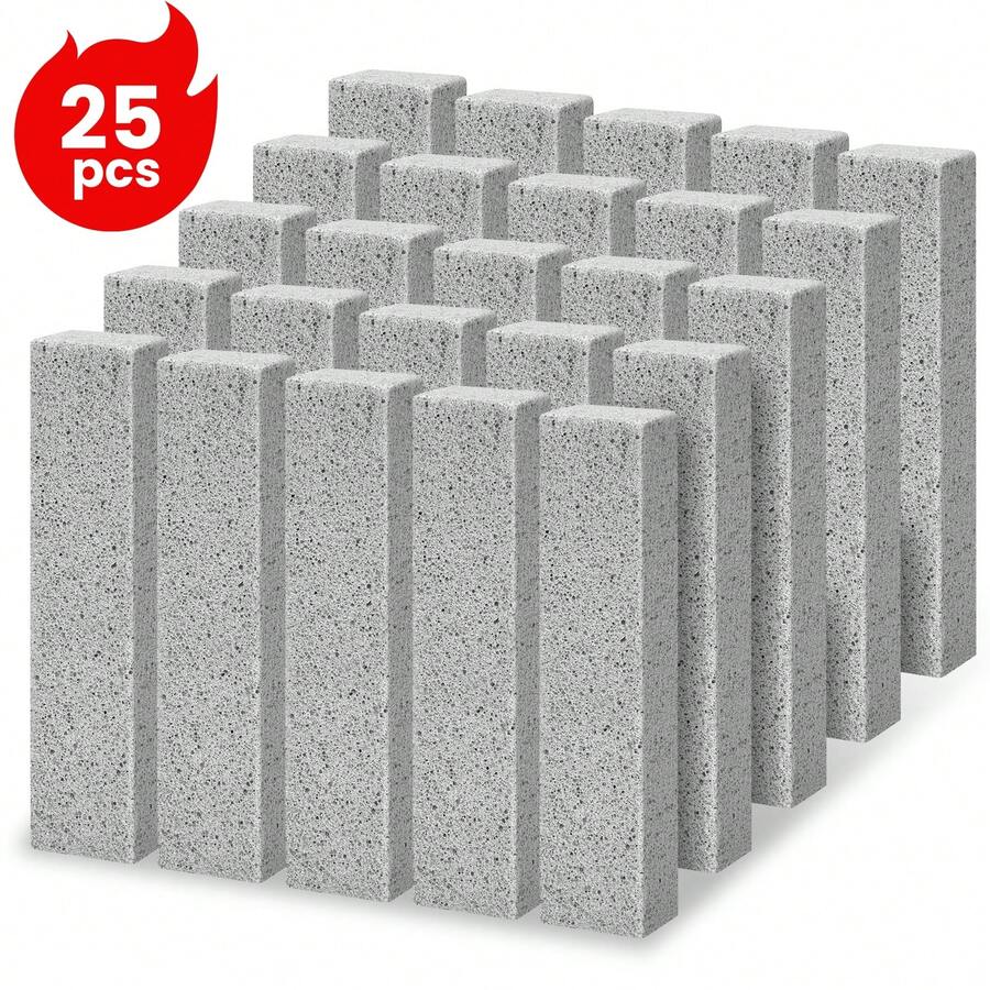 Tomnk 25/36/50/72 Pack Pumice Stones For Toilet Cleaning - Bowl Scrubber Stick For Hard Water Stains Removal, Pumice Stone Scouring Pad For Toilet Bowl Cleaner, Bath & Kitchen Sinks