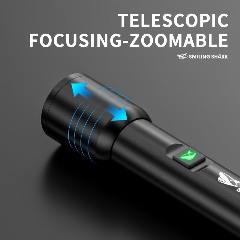 1PC RGB Photography Flashlight SMILING SHARK LED Torch SD5464 Zoomable Multi-Mode Type-C Charging White/Orange/Warm/Blue/Pink/Purple Dimmable Fill Light Colorful Ambient Light for Photography Lighting