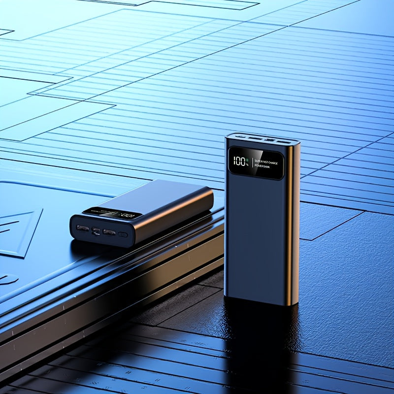 30000Mah Large Capacity Mobile Power Bank, Bidirectional Fast Charging, Outdoor Emergency Power Reserve Battery Pack, Portable Power Supply, Ultra-Fast Charging, Supports Simultaneous Charging of Multiple Devices, Holiday Gift, Christmas Gift