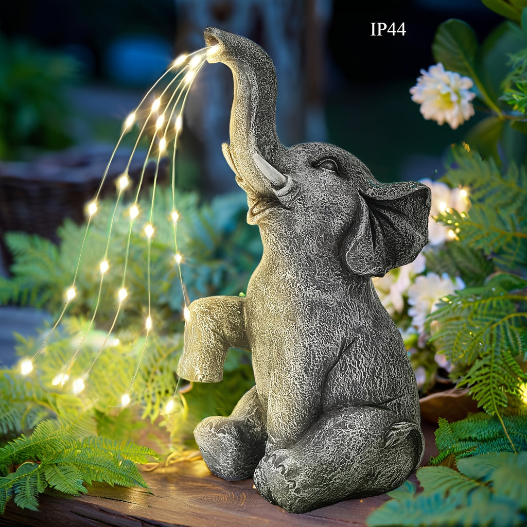 Elephant Solar Courtyard Light Elephant Hanging LED Solar Lantern Solar Elephant IP44
