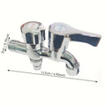 1pc 304 Stainless Steel Single-Outlet Faucet - Multi-Function Washing Machine Tap, for Connecting Washing Machine, Bathroom Extension, Bathroom Hardware