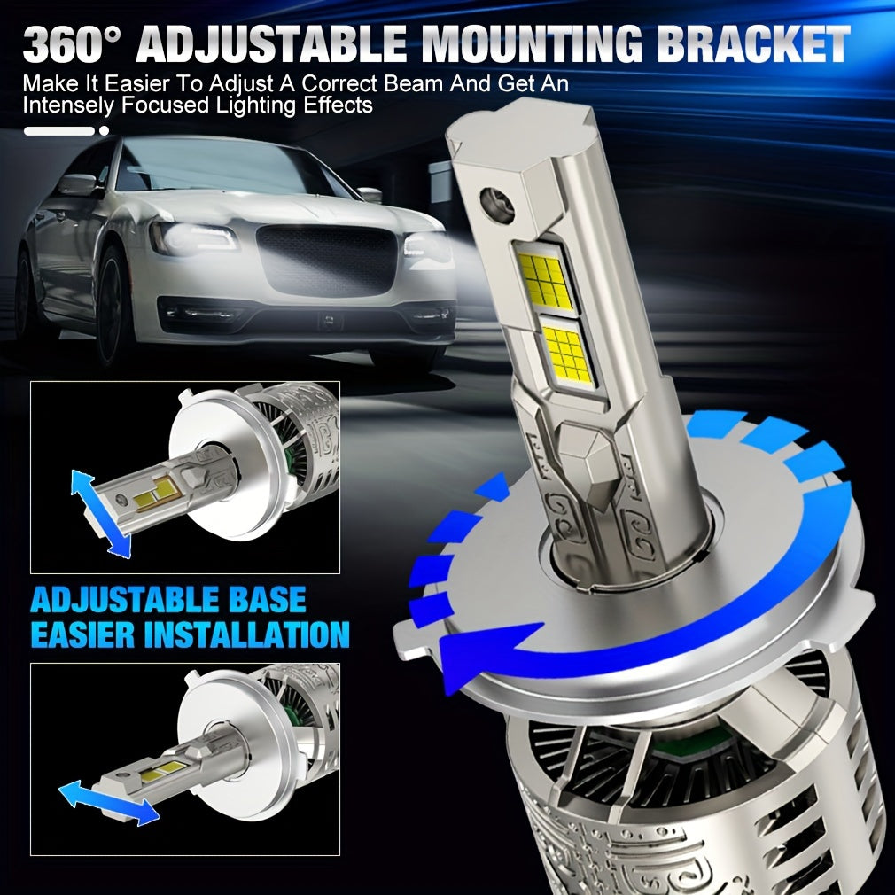 Xstorm 2Pcs 130W High Power H4 H7 H11 Super Bright LED Car Lights 40000Lm H1 H3 9005 HB3 9006 HB4 CPS Chip Car Fog Light Canbus Light 9012 Hir2 Car Light