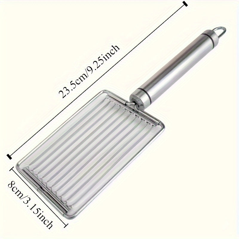 Stainless Steel Tomato Slicer, Manual Fruit Vegetable Cutter, Egg Slicer, Kitchen Gadget for Perfect Slicing and Dicing. Ideal for Salad, Sandwich and Breakfast Prep. Manual Slicer, Modern Durable Kitchen Utensil, Vegetable Cutter
