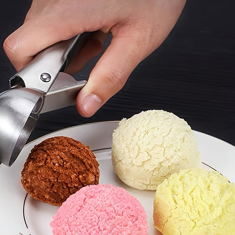 Stainless Steel Ice Cream and Fruit Scoop, Durable Round Melon Baller, Food Safe Scooper for Watermelon, Cantaloupe and Papaya