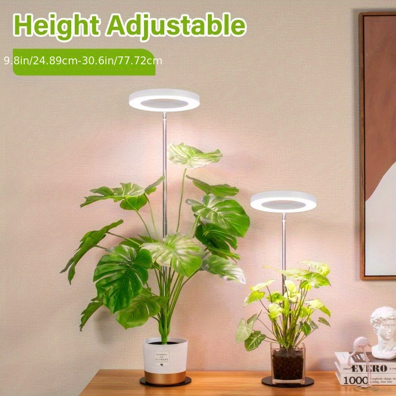1/2/3/4-Pack Full Spectrum LED Plant Grow Light, 4 Dimmable Brightness Levels, Timing & Height Adjustable, USB Powered, Healthy Grow Lighting for Indoor Plants, Perfect Christmas Gift