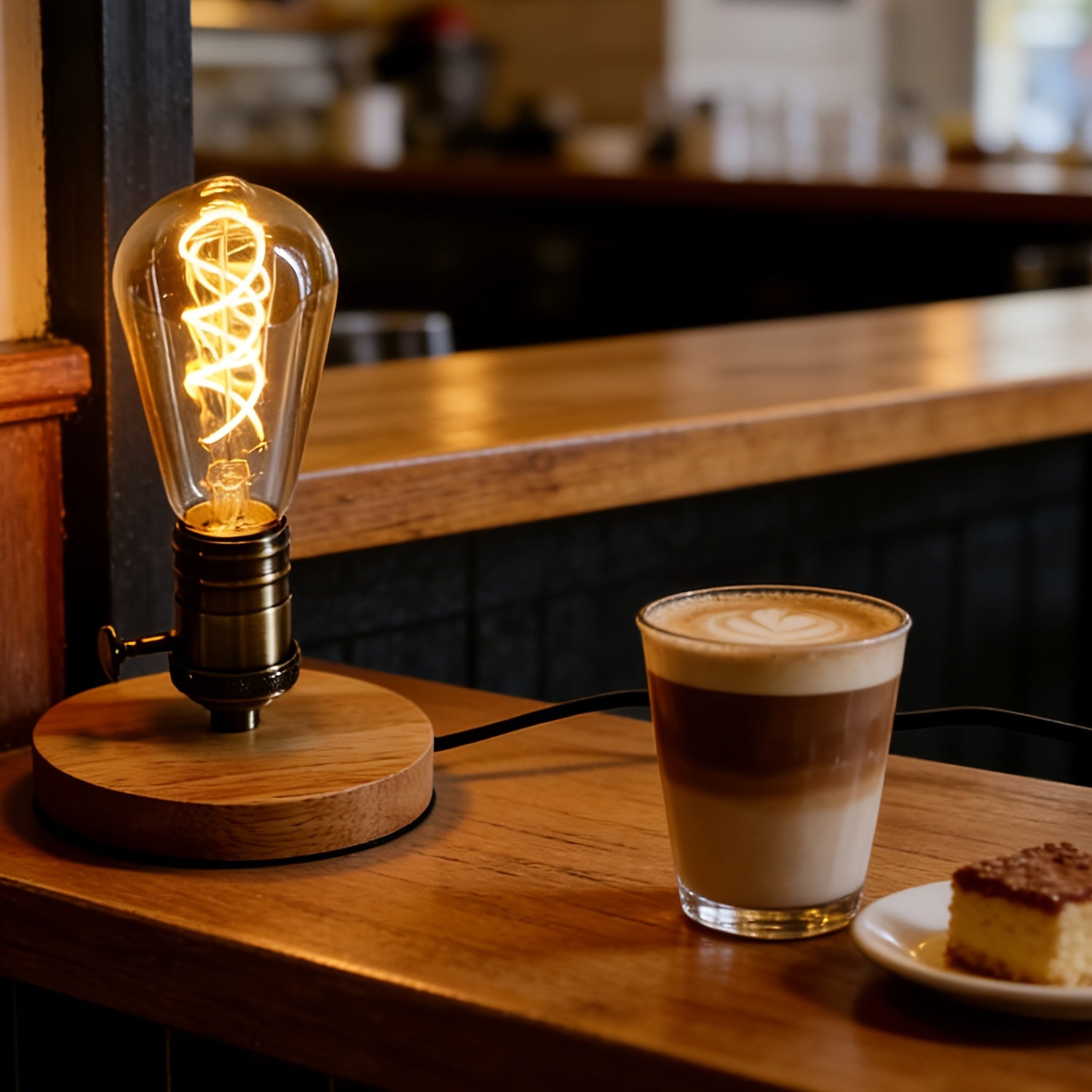 1-pack, ST19 vintage LED bulb, 2300K, dimmable, spiral filament, decorative glass, E26 base, perfect for home decoration