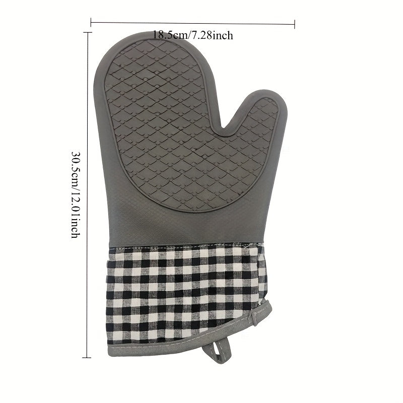 1 or 2 Pack Non-Slip Silicone Kitchen Gloves – Hand Wash Only