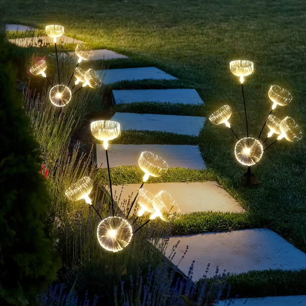Solar 6 Jellyfish Outdoor Light - Automatic On/Off Solar Garden Lantern with Hanging Tentacle Design, Suitable for Path, Lawn, Patio, Halloween, Christmas - Stainless Steel Construction, Lawn Decoration, Holiday Ornament