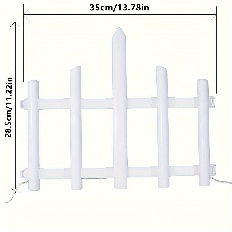 Solar Outdoor Light, 5/8/10-Piece Options, Spring Garden Decorative Fence String Light, 20 Flashing Modes, Ultra-Long Battery Life 3600mAh Lithium Battery, Suitable for Lawn, Path, Christmas Atmosphere and Birthday Scenes