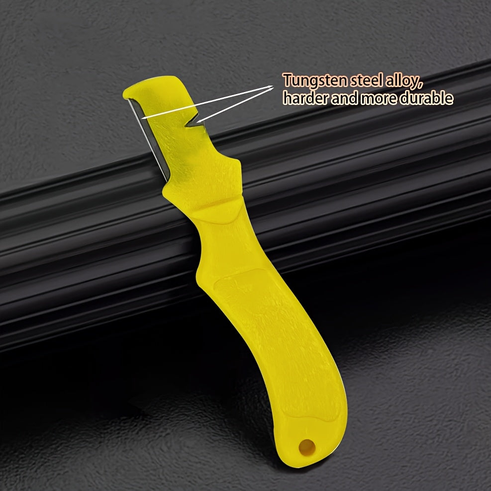 Knife Sharpener, Professional Kitchen Whetstone, Tungsten Diamond Sharpener Tool, Garden Shear Sharpener, Outdoor Portable Sharpener, Multi-functional Tool for Blades