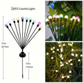 10-Head Solar Lawn Firefly Light, Solar Lawn Lamp, LED Wind-Driven Firefly Ground Insert Light, Perfect for Garden Decoration, Suitable for Outdoor Garden Paths and Lawns; Ideal Choice for Halloween, Christmas