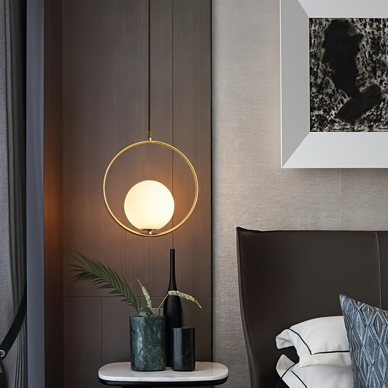 1/2-pack, modern minimalist island pendant light, iron body with polished finish, with plastic pendant, suitable for dining room island ceiling decorative light, E27 base, bedroom bedside and café ambiance light, height adjustable (bulb not included)