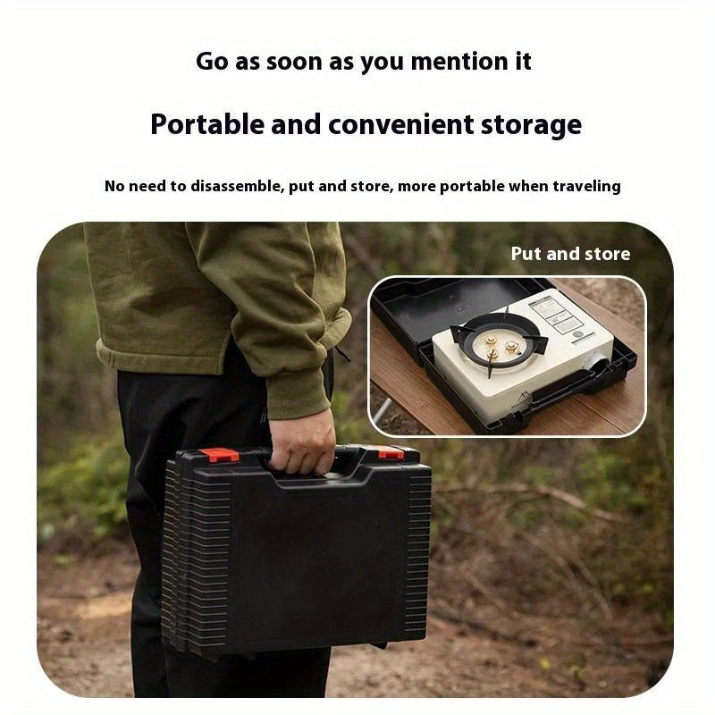 Mountainhiker 3500W High-Power Outdoor Portable Strong-Flame Cassette Stove, Tea Kettle Camping Stove Head, Commercial & Home Use
