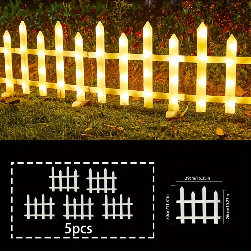 Solar Light, Courtyard Lawn Light, 5/8/10 Pack, Halloween Atmosphere Fence Light, 20 Flicker Modes, Solar 3600mAh Lithium Battery, Color/Warm Color Outdoor IP65 Waterproof, Clearance Sale