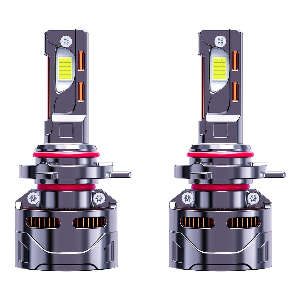 2-Pack Car LED Headlights - 380W, 600,000 Lumens, 1200% Brightness Increase, H1, H4, 9003, HB2, H7, H18, H11, H9, H8, 12V-24V, External Driver, High/Low Beam and Fog Light, Plug-and-Play, No Battery Needed. H11 Car LED Headlights