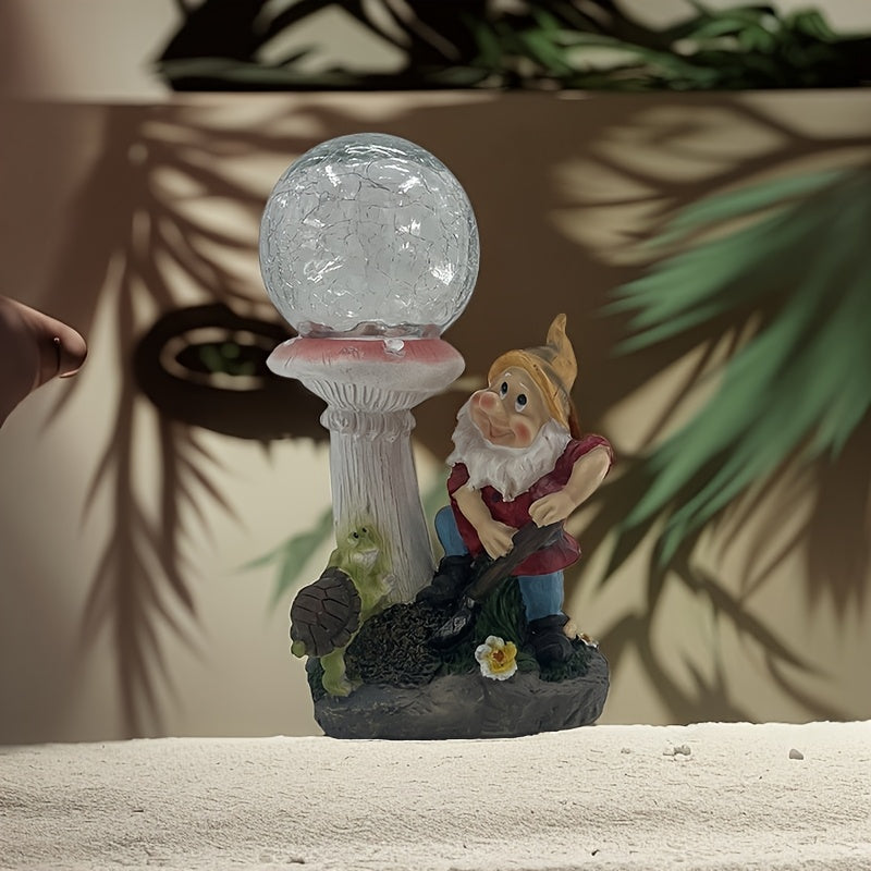 Solar Gnome Light for Garden Outdoor Courtyard Lawn Pond Villa - IP44 Waterproof