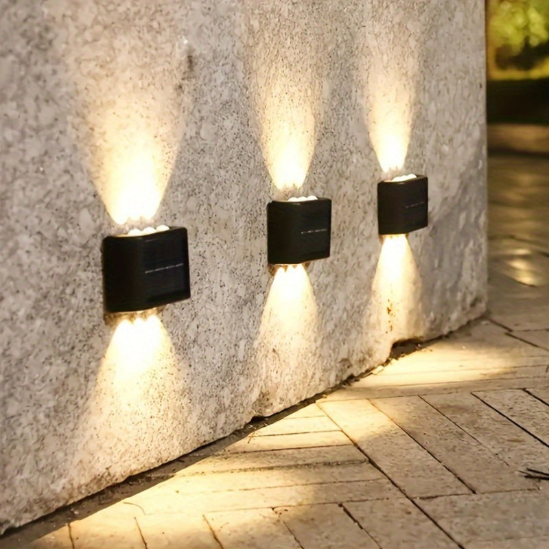 Solar Wall Light / 1 Pack, Perfect for Garden, Street and Garage - Ideal Decorative Choice, Outdoor Lighting, Outdoor Wall Decorative Light, Home LED Landscape Light, Suitable for Outdoor, Courtyard, Villa, Fence, Patio, Garden