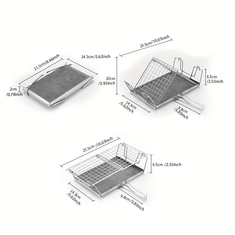 Foldable Portable Camping Stove Toaster – Perfect for Hiking, Picnic & Outdoor Use/